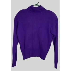 VTG Carson Pirie Scott Purple TurtleNeck Sweater Women L Hong Kong